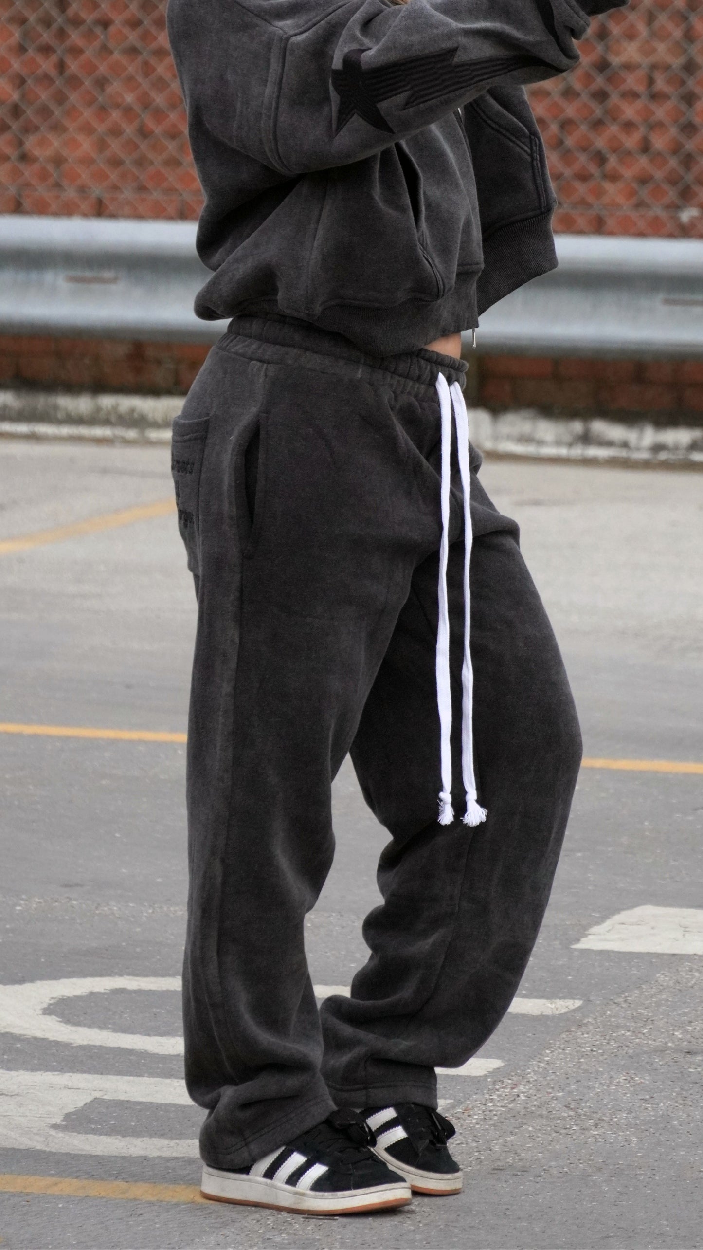 Kaios Streetwear - Charcoal Stone Grey Joggers