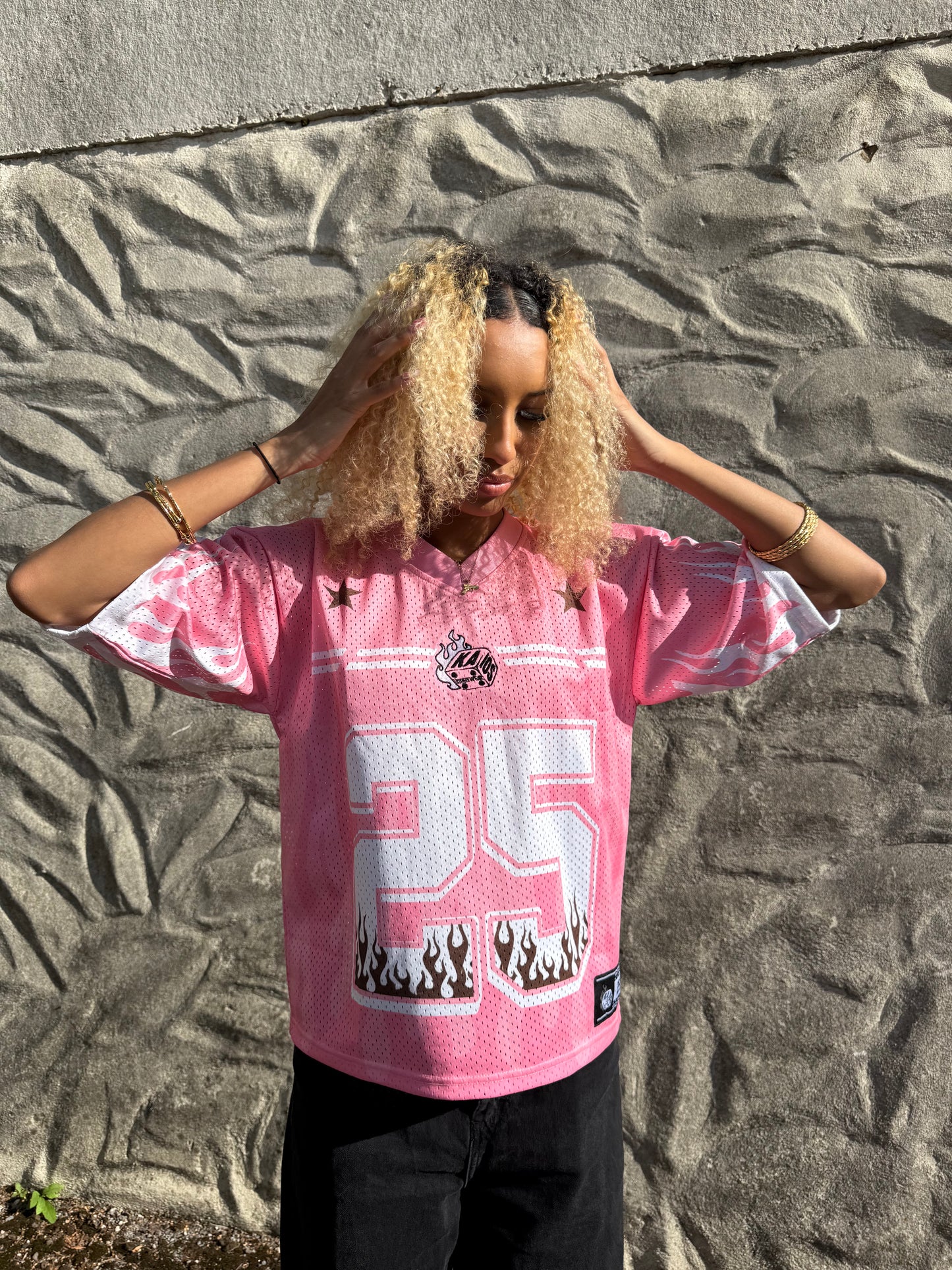 Kaios Mesh Jersey - Blazing Pink