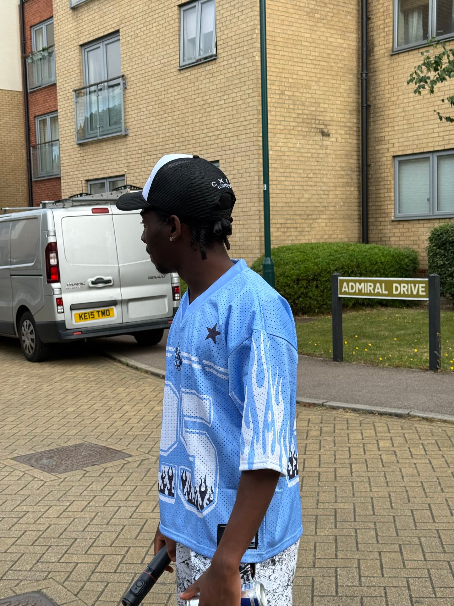 Kaios Mesh Jersey - icey blue