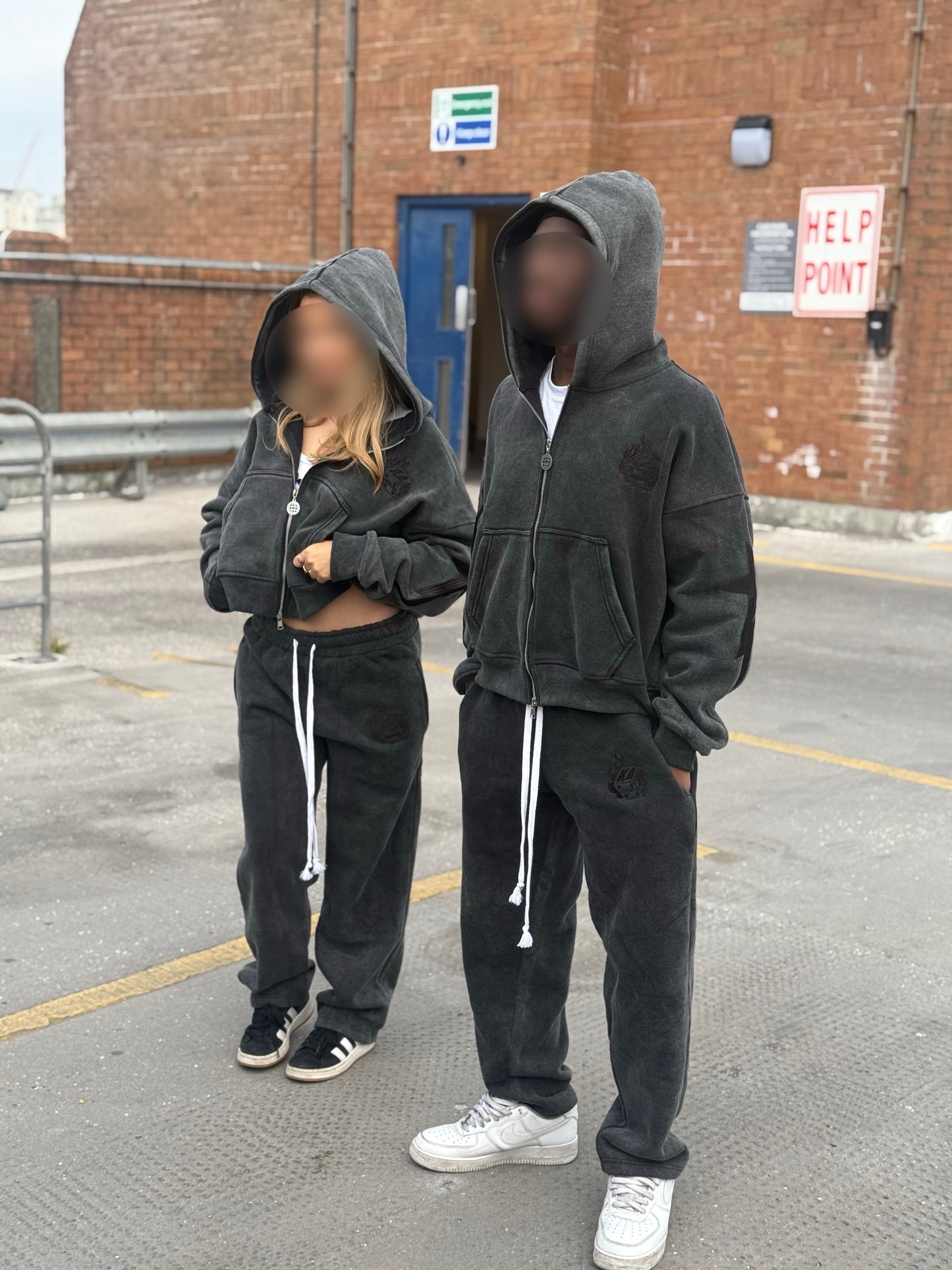 Kaios Streetwear - Charcoal Stone Grey Tracksuit