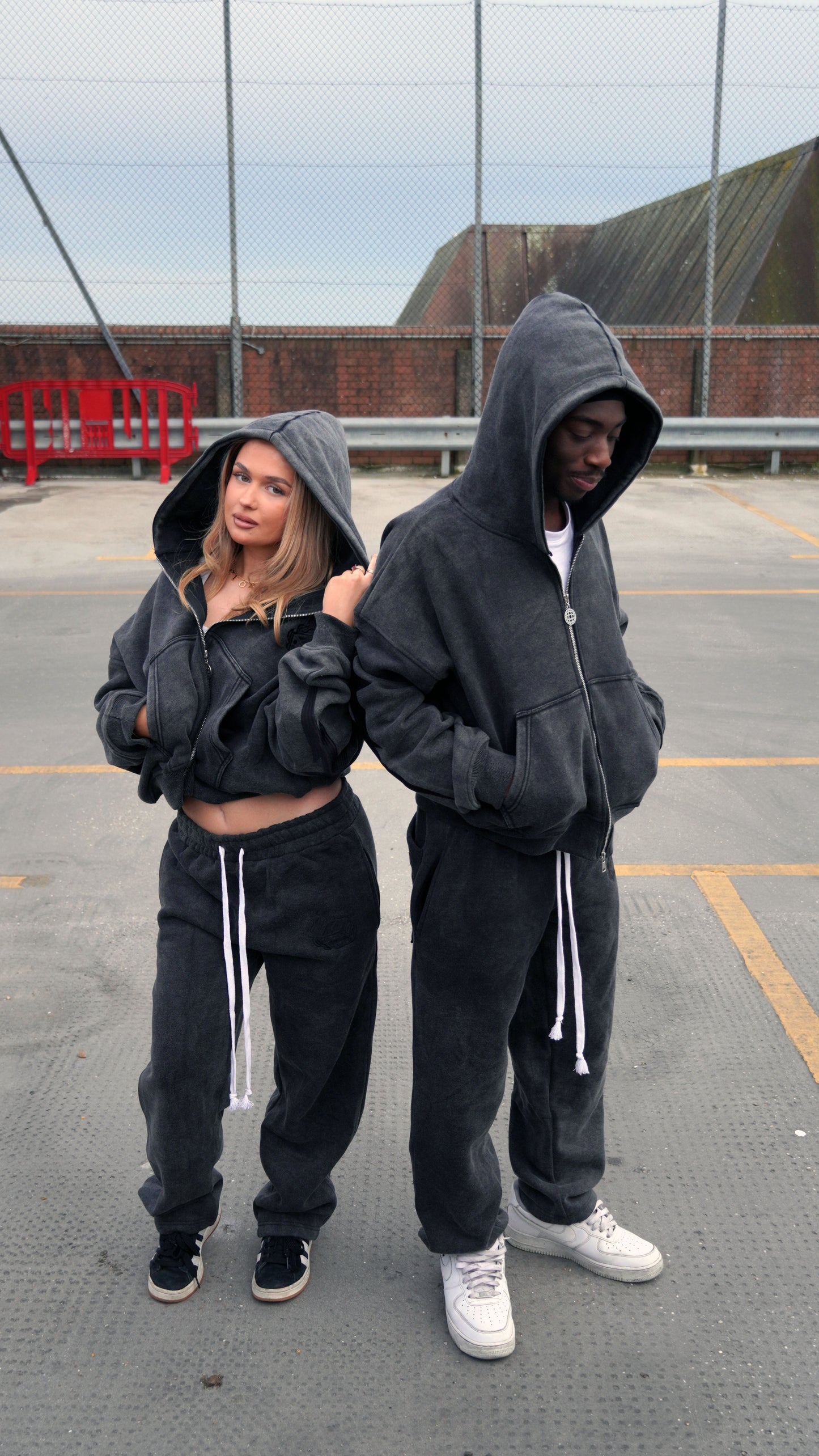 Kaios Streetwear - Charcoal Stone Grey Tracksuit