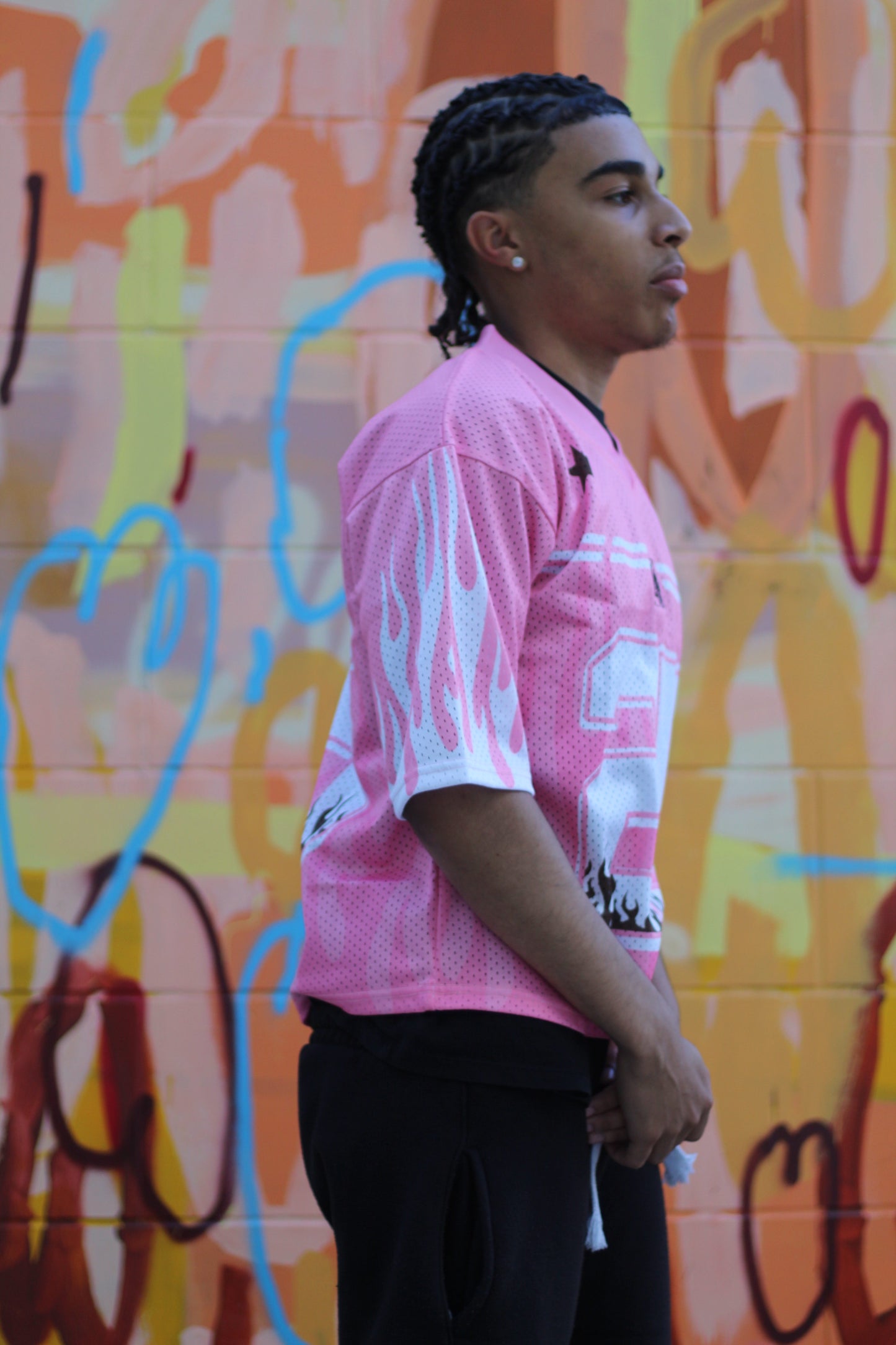 Kaios Mesh Jersey - Blazing Pink