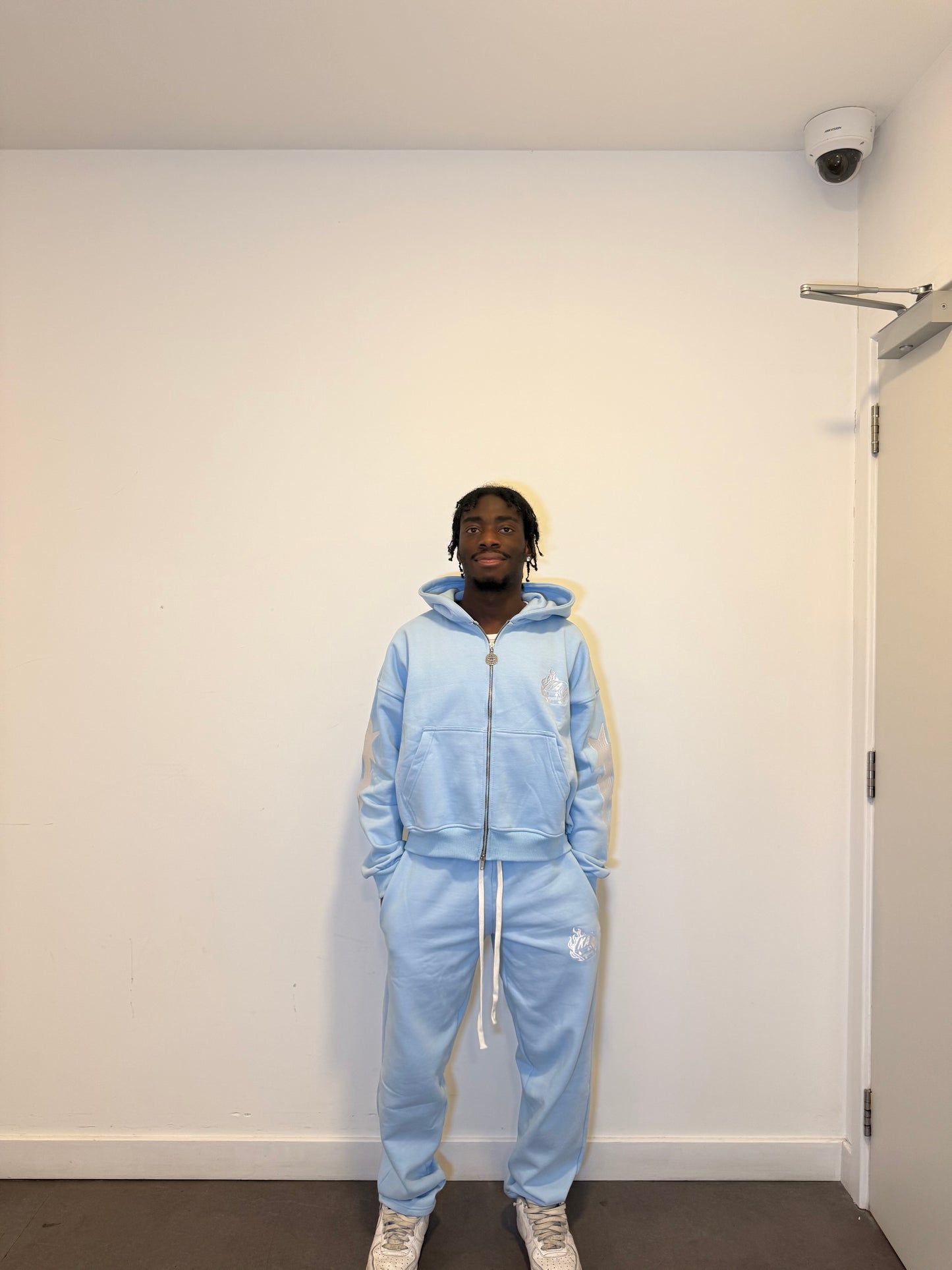 Limited Edition Kaios Streetwear - Ice Baby Blue Zipped Hoodie
