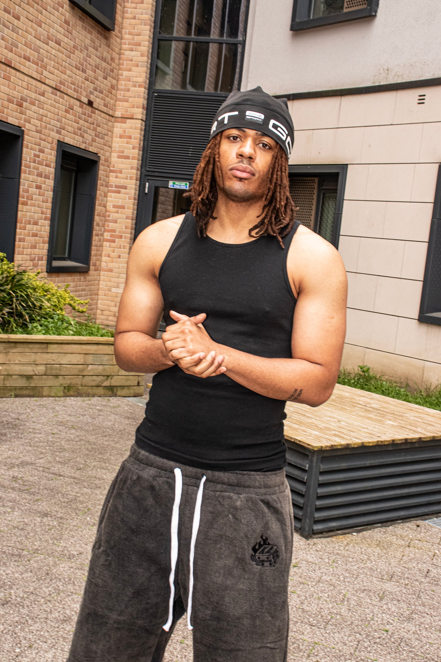 Kaios Streetwear - Charcoal Stone Grey Shorts