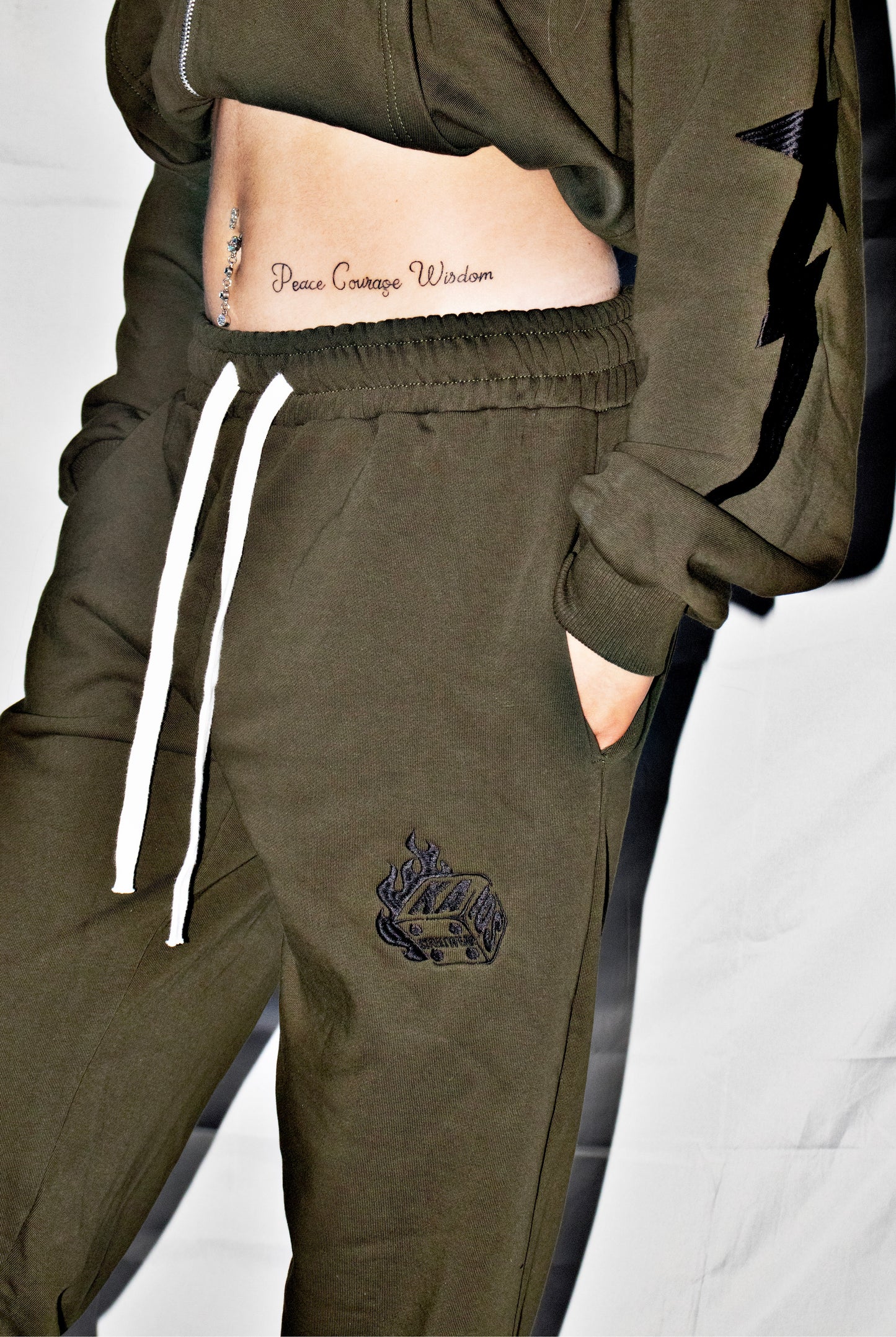 Kaios Streetwear - Matcha  Fit Khaki Joggers