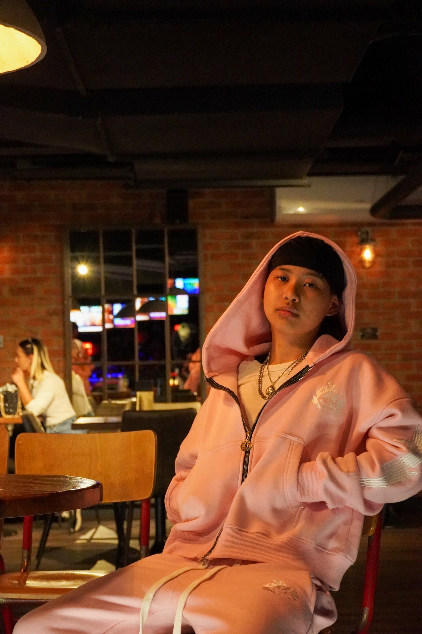 Kaios Streetwear - Bubble Gum Baby Pink hoodie