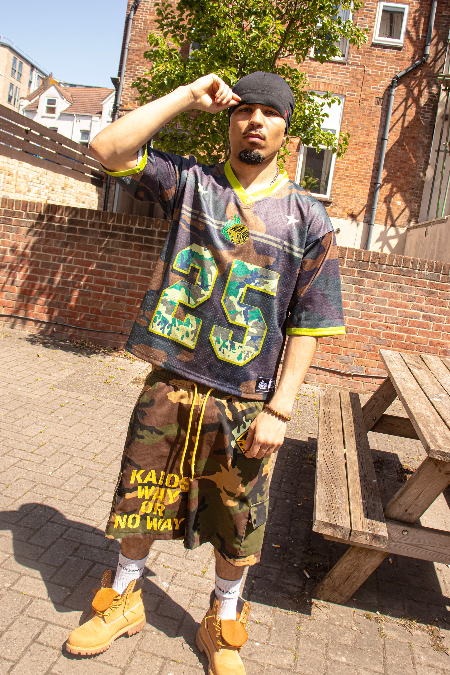 Kaios Streetwear - Camo Cargo Shorts - Drawstring
