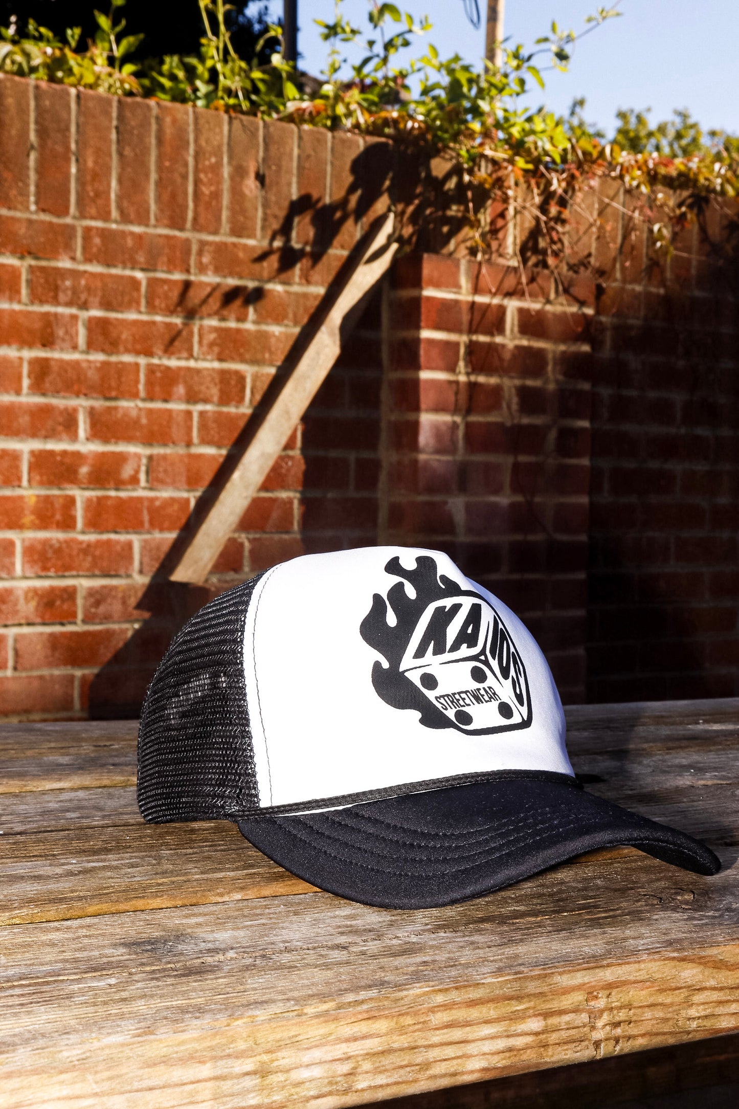 Kaios Streetwear Mesh Trucker Hat -  Black
