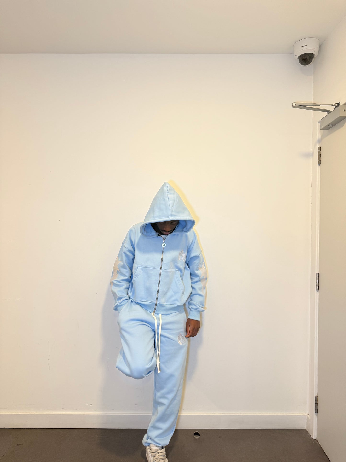 Limited Edition Kaios Streetwear - Ice Baby Blue Zipped Hoodie