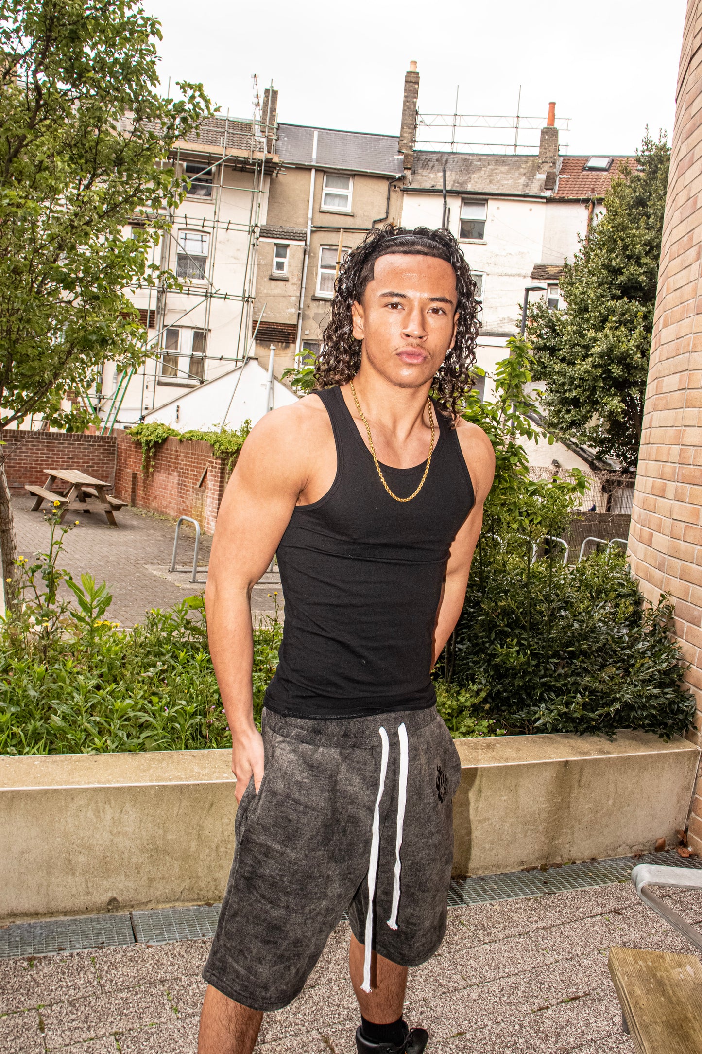 Kaios Streetwear - Charcoal Stone Grey Shorts