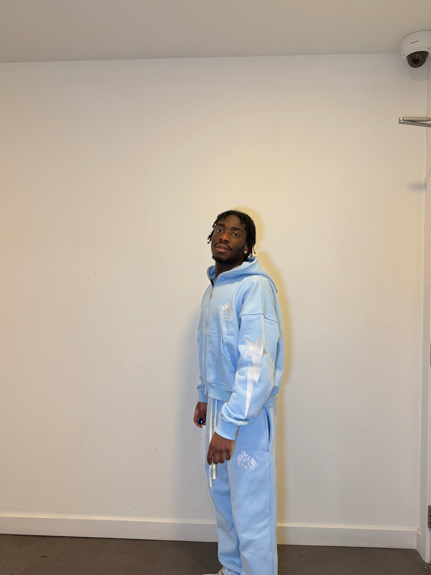 Limited Edition Kaios Streetwear - Ice Baby Blue Zipped Hoodie