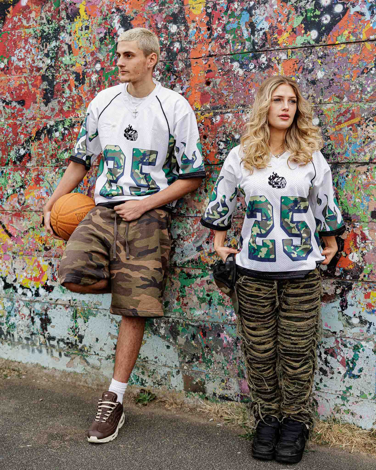 Kaios Mesh Jersey - Arctic White Camo