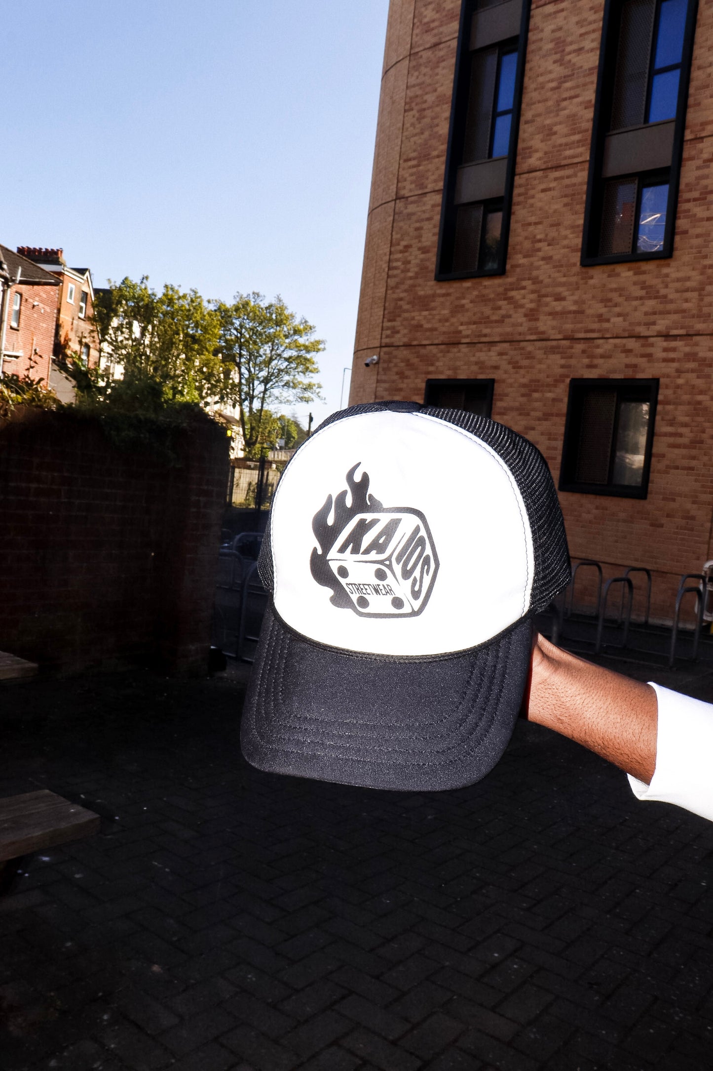 Kaios Streetwear Mesh Trucker Hat -  Black