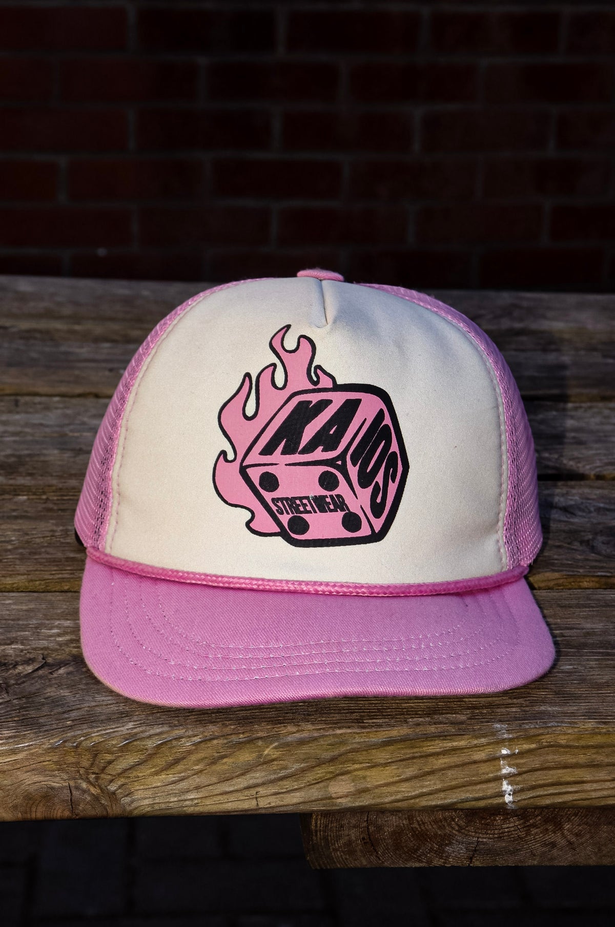 Kaios Streetwear Mesh Trucker Hat - Pink