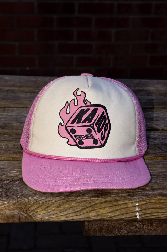 Kaios Streetwear Mesh Trucker Hat - Pink