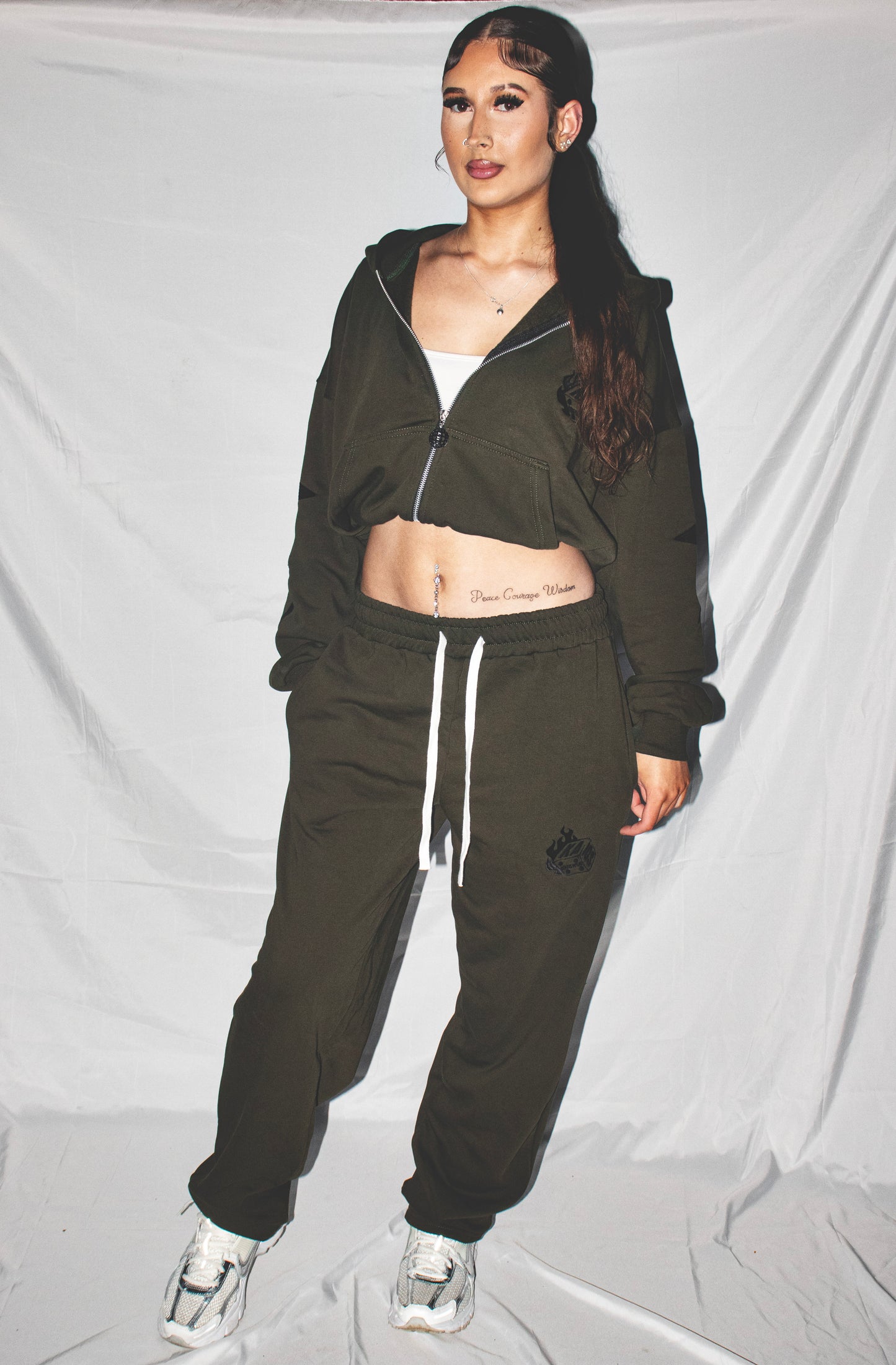 Kaios Streetwear - Matcha  Fit Khaki Joggers