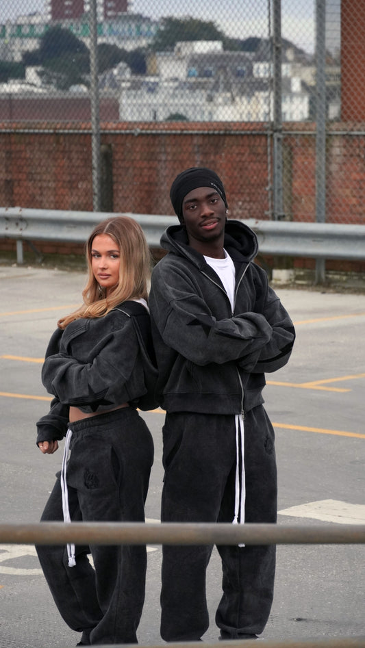 Kaios Streetwear - Charcoal Stone Grey Tracksuit
