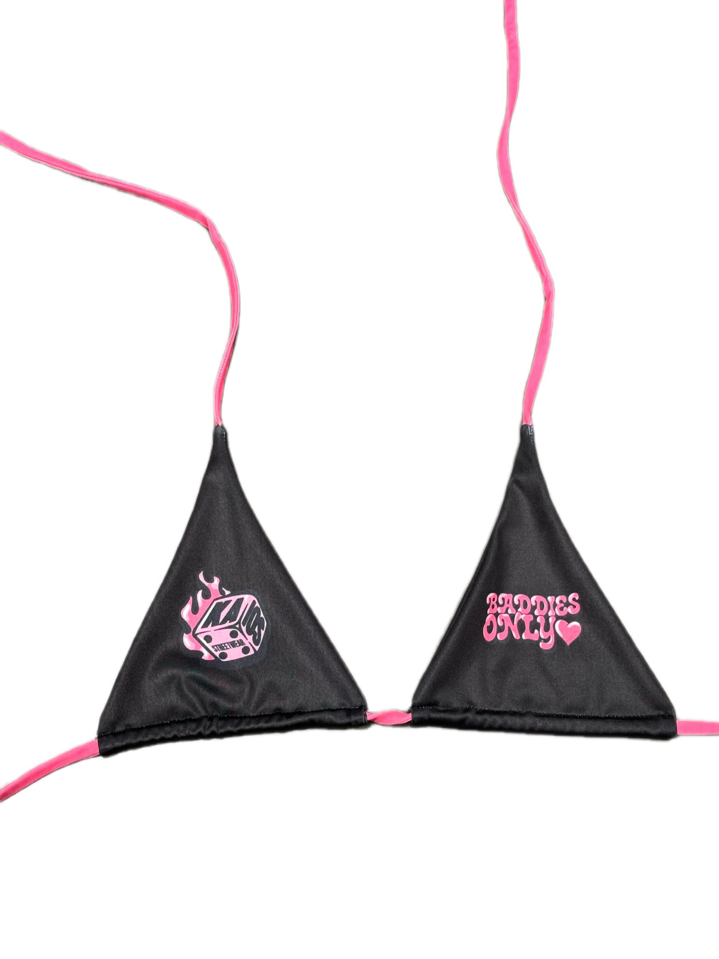 Kaios Streetwear Baddies Only Bikini - Black/Pink
