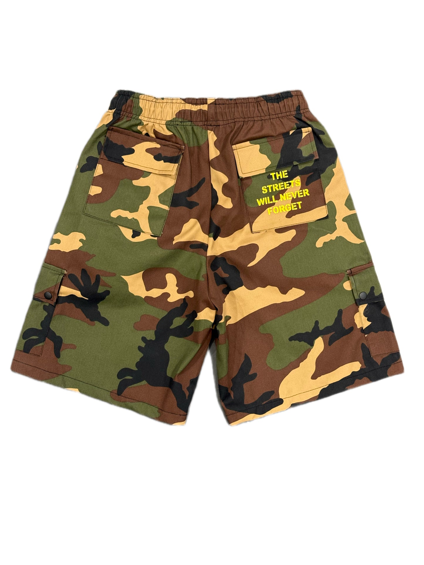 Kaios Streetwear - Camo Cargo Shorts - Drawstring