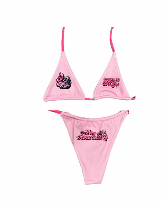 Kaios Streetwear Baddies Only Bikini - Pink